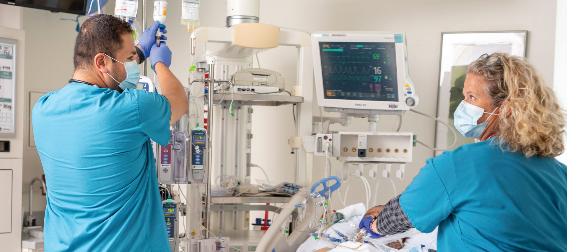 Intensive Care Unit —  nurses caring for patient