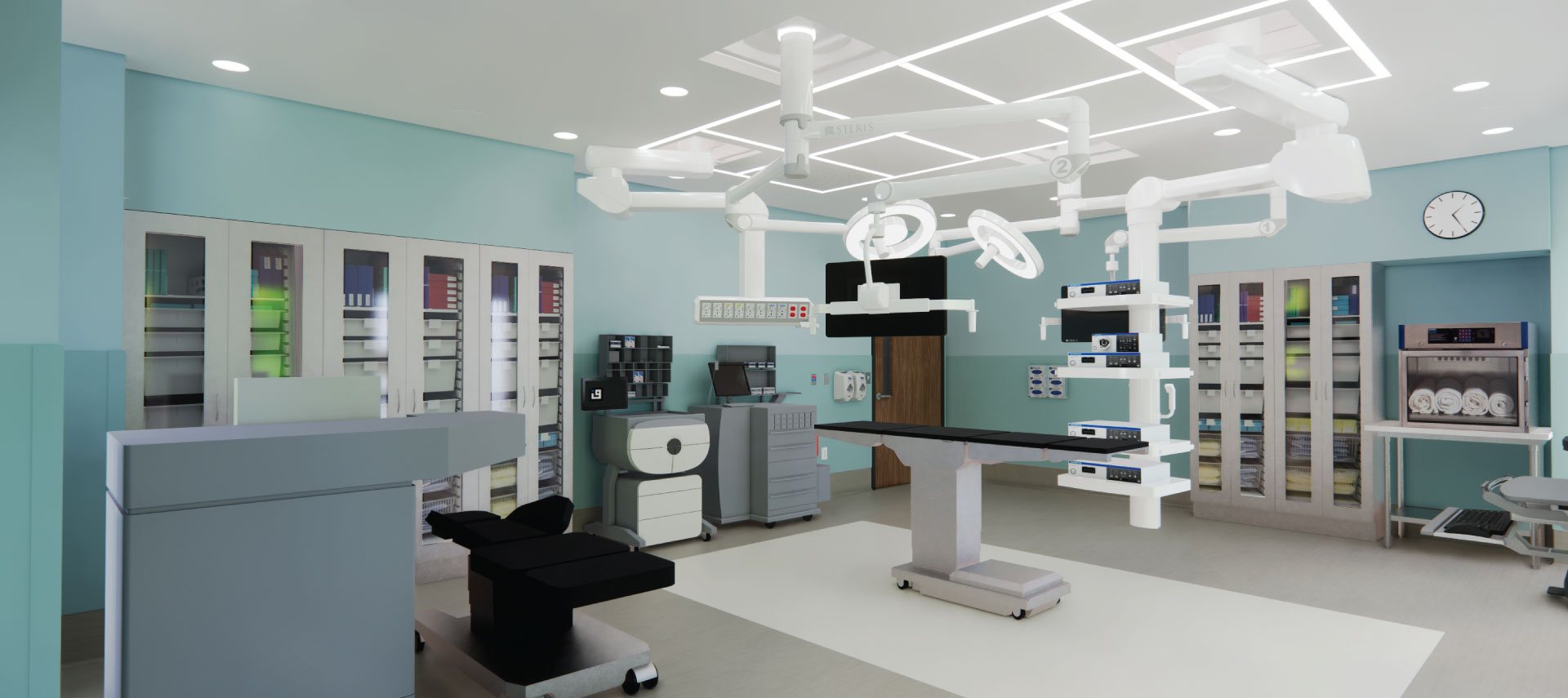 Architect’s rendering of the new eye procedure room being built at Community Hospital, thanks to a gift to Montage Health Foundation from Marvin Silverman of Carmel.
